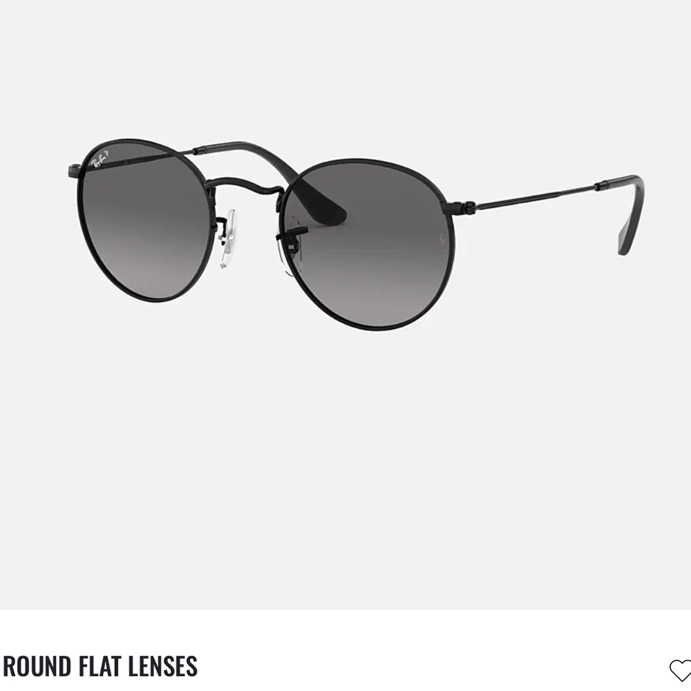 Ray-ban Round Flat Lenses Grey Gradient, Polarized